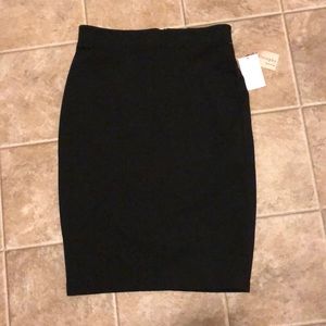 Black philosophy pencil skirt